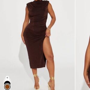 Fashion Nova Chocolate Midi Dress